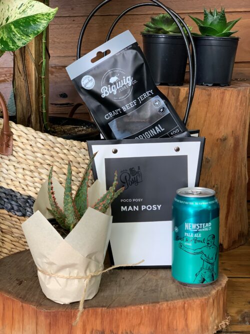 Man posy father's day gift set.